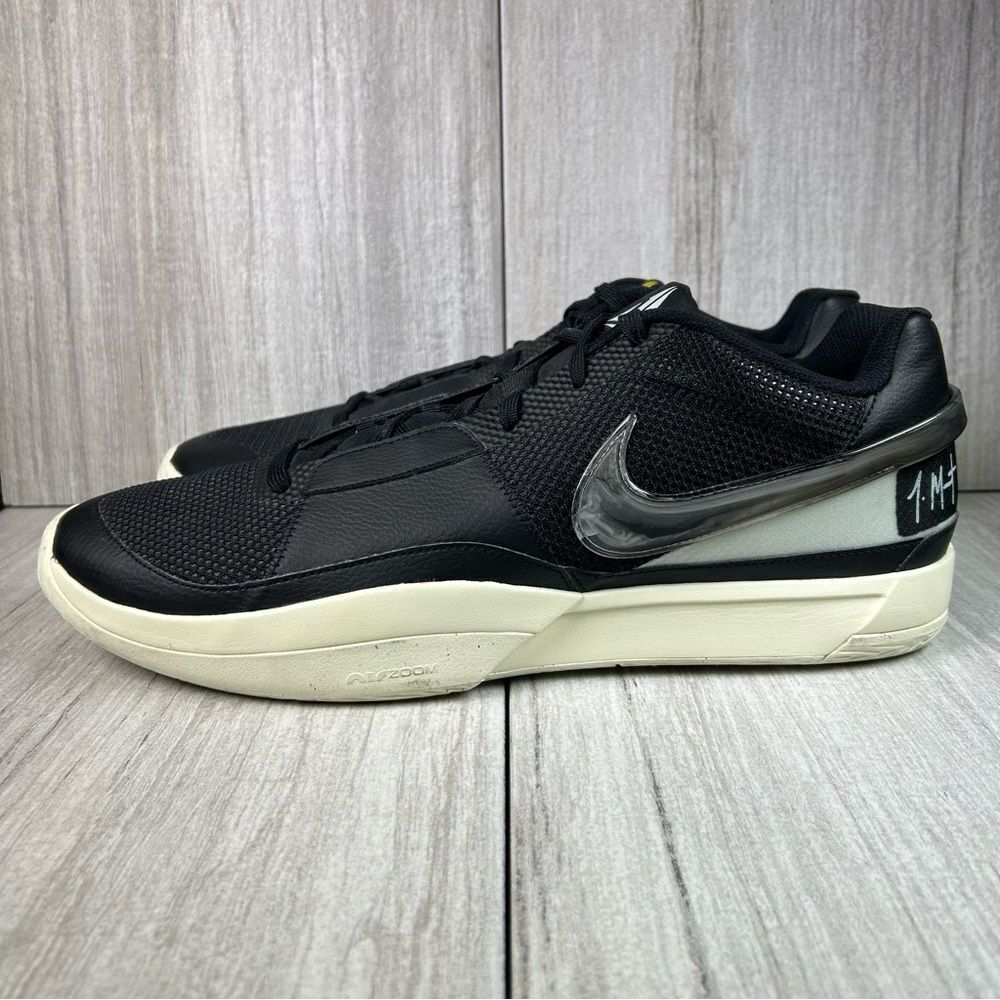 Nike Ja 1 Black Cream Athletic Basketball Sneaker Shoes dr8785-002 Men’s Size 17